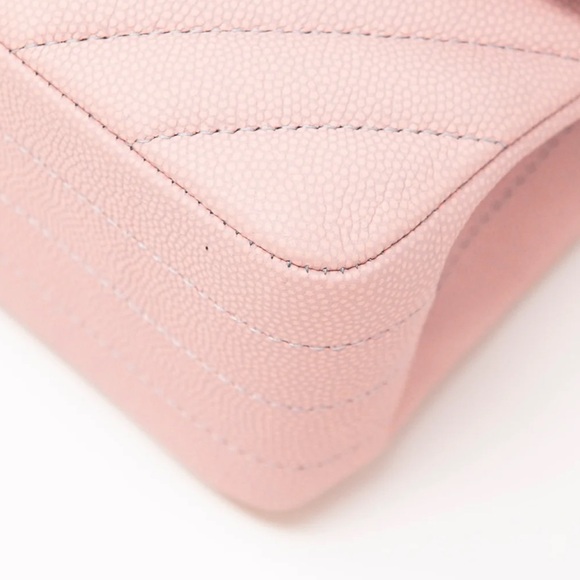 Chanel Pink Chevron Medium Classic Flap - Picture 6 of 16